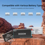 CORE 12V 3000W Inverter a Onda Sinusoidale Pura con Switch di Trasferimento – 230VAC 50Hz - immagine 10