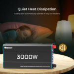 CORE 12V 3000W Inverter a Onda Sinusoidale Pura con Switch di Trasferimento – 230VAC 50Hz - immagine 9