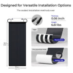 REGO 12V 150W Pannello Solare Flessibile Ultraleggero - immagine 4